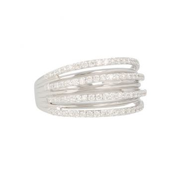 Lux | Ring White Gold | Diamonds