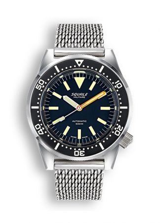 Squale 1521 Militaire Polished Milanaise | 42mm 1521MILBL.ME20