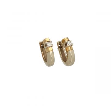 Lux | Earrings Two-Tone | Diamond