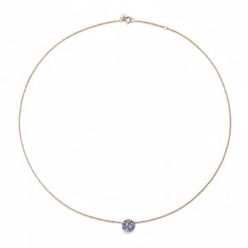 Blue Paillettes  Necklace
