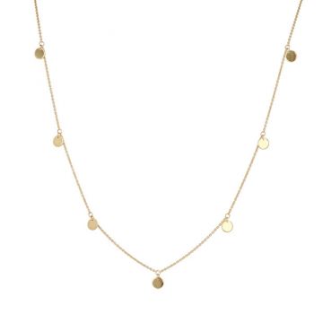 Dot | 14 Carat Yellow gold Necklace | Paillettes