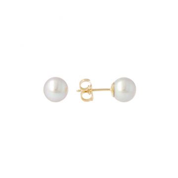 Sundrops | Ear Studs Yellow Gold | Pearl
