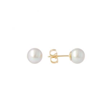 Sundrops | Ear Studs Yellow Gold | Pearl