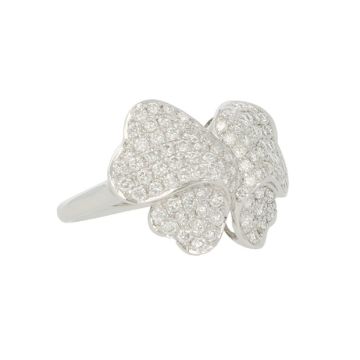Unique Piece | White Gold Ring | Diamonds Flower
