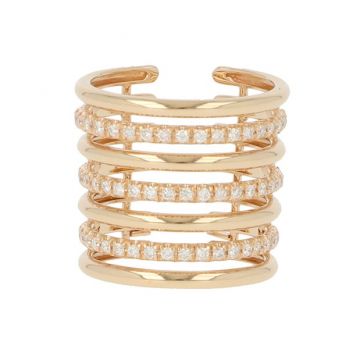 Unique Piece | Pink Gold Ring | Diamonds