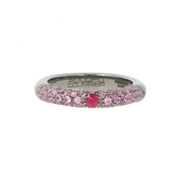 Adolfo Courrier | Black Rhodium Plated Ring | Sapphires