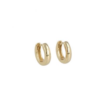 Be | Earrings 14 Carat Yellow gold | Ø12 mm