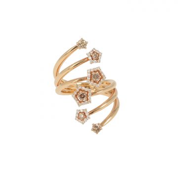 18crt.Roségold Diamond Stars | mt55
