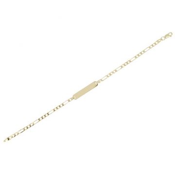 Dot | Yellow Gold Plate Bracelet | Figaro
