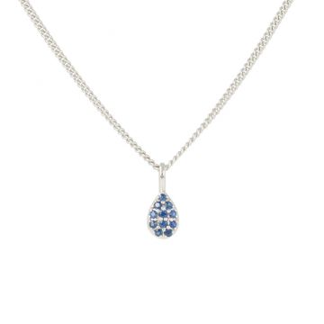 Yeva | White Gold Pendant | Sapphire