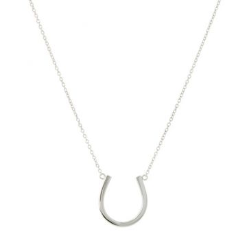 Dot | White Gold Necklace | Horseshoe