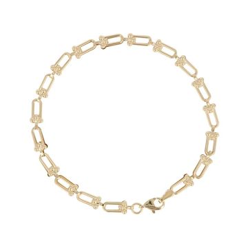 Dot | Yellow Gold Bracelet | Horseshoe Fantasy 19cm