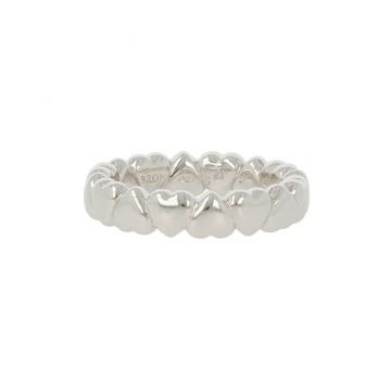 Be | White Gold Ring | Hearts