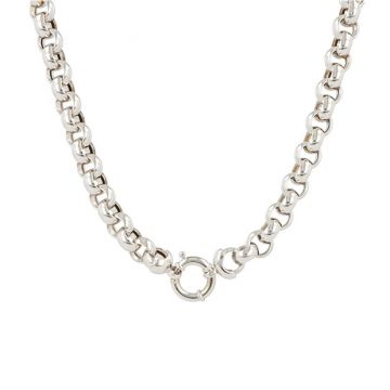 Be | Necklace 14 Carat White Gold | Jasseron & Eye