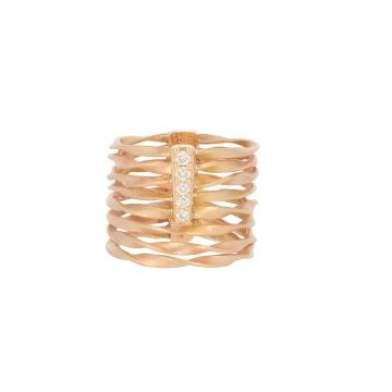 18karaat Roségouden ring 