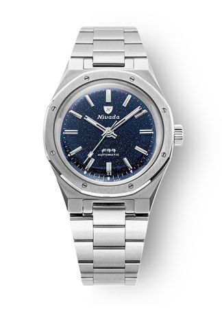 Nivada Grenchen F77 Steel Dark Blue Aventurine | 37mm 68010A77