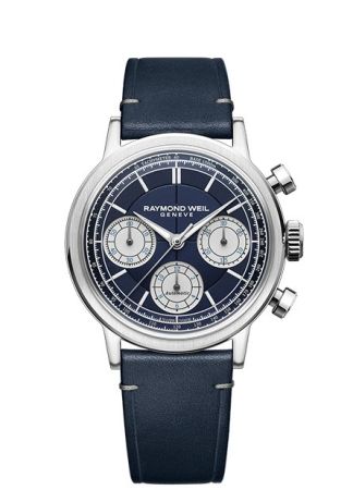 Raymond Weil Millesime Premium Chrono Blue/Blue Leather 39mm 7765-STC-50651