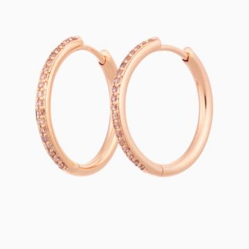 BRON | Lux Hoops | Champagne Diamonds | Ø20mm