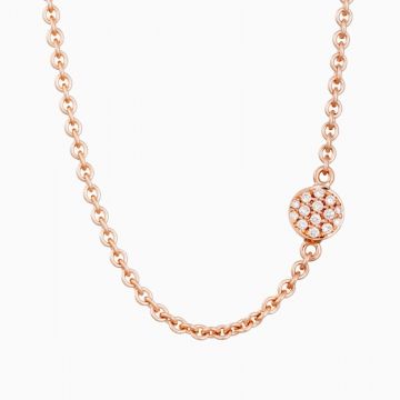 BRON | Stardust Pink Gold Necklace | Diamonds