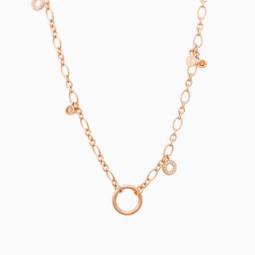 BRON | Joy Pink Gold Necklace | Diamonds & Sapphires