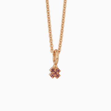 BRON | Joy Pink Gold Pendant | Indian Sapphire