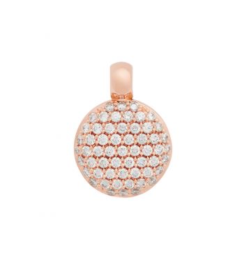 BRON | Maxi Stardust Pink Gold Pendant | White Diamond 0.50ct 