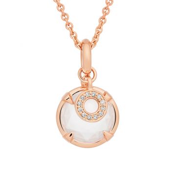BRON | Mira Mira Pendant | Diamonds - Moonstone Ø12 mm