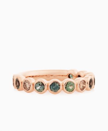 BRON | Confetti Ring | Champagne Diamonds - Sapphires