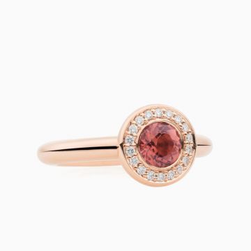 BRON | Sushi Ring | Diamonds & Pink Tourmaline
