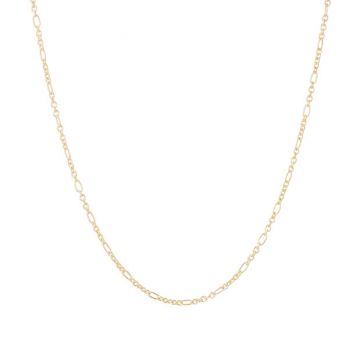 Dot | Necklace Yellow Gold | Figaro