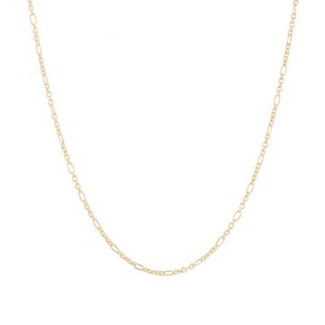 Dot | Necklace Yellow Gold | Figaro