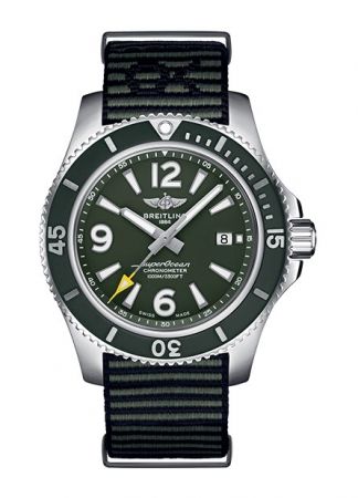 BREITLING SUPEROCEAN AUTOMATIC OUTERKNOWN GREEN A17367A11L1W1