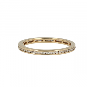 Yeva | Ring Yellow gold | All round diamonds 0,28ct