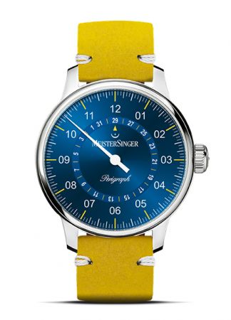 Meistersinger Perigraph AM1018 Blauw | 43MM | AM1018