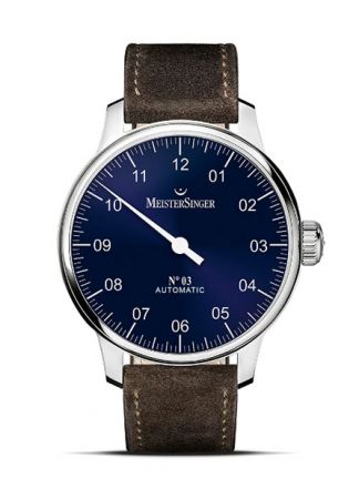 Meistersinger N°03 Blue AM908 Suede