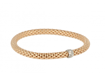 Sundrops | Flex Bracelet Pink gold Braid | 4.8mm