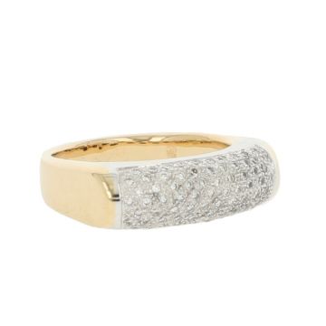 Be | Ring Bicolor |Pavé Diamonds