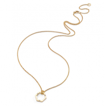 Burato Gioielli | Amuleto Necklace Yellow Gold | M 0.03ct