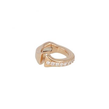 Lux | Earcuff 18 Carat Pink Gold | Diamonds 0.22ct