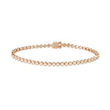 Lux | Tennis Bracelet Pink Gold | 52 Diamonds