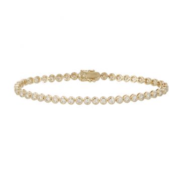 Lux | Tennis Bracelet Yellow Gold | 47 Diamonds