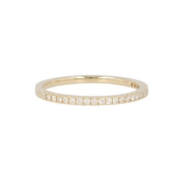 Yeva | Alliance Ring Yellow Gold | 25 Diamonds