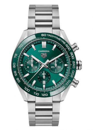 TAG Heuer Carrera Calibre Heuer 02 Steel Green | 44mm
CBN2A1N.BA0643