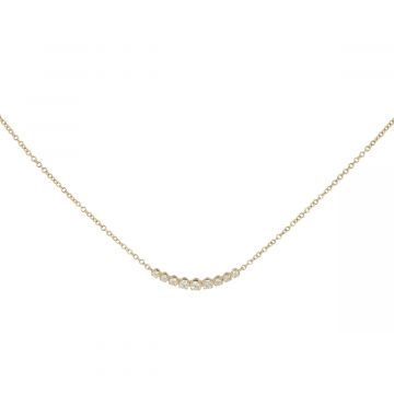 Lux | Necklace YellowGold | Diamond 0,34ct