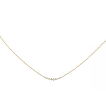 Lux | Necklace Yellow Gold | Diamond 0,15ct