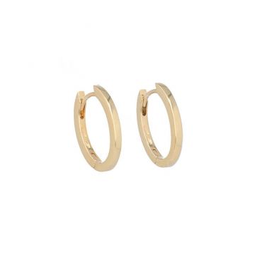 Varivello Fine Line | Yellow Gold Earrings | Large