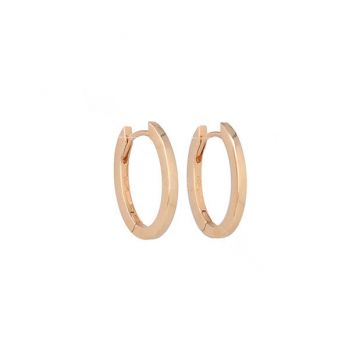 Varivello Fine Line | Pink Gold Earrings | Large