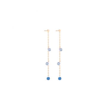 La Brune & La Blonde Confetti Earrings | Sapphire | Pink Gold