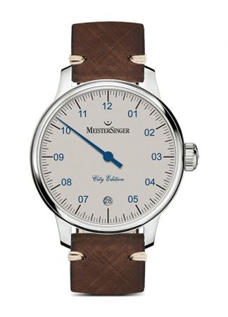 Meistersinger N°01 City Edition Limited ED-C18-Den Haag achterkant met Sky-line Den Haag 