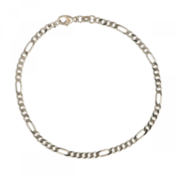 Be | Bracelet White gold | Figaro